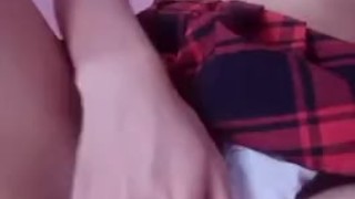 hairy pussy asian teen schoolgirl cumming hard for daddy