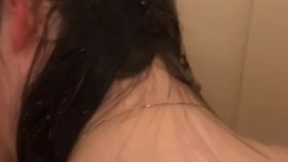 Washing my long hair in the shower