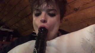 trans girl femboy bored n sucking