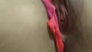 Jugoso coño masturbado