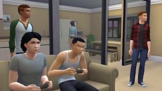 DDSims - MILF has Sex with Stepson and his Friends - Sims 4