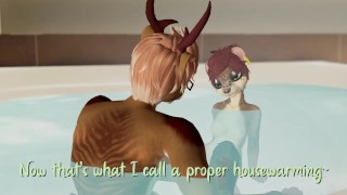 Otter Pair Fucking in Every Corner of the House - Second Life Yiff