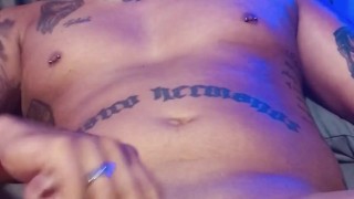 Wife caught me jacking off so she recorded me
