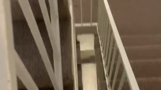 Delivery Stairwell Wank