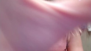 Kinky Selfie - Shopping. Risky Ass licking, pussy licking. Blowjob, Cum swallow in Fitting room