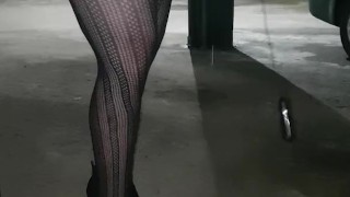 Pushing a Butt Plug Into My Sissy Ass in Public!