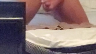 Hot guy home alone jerking off 