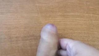 Thick cock and quick cumshot