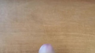 Thick cock and quick cumshot