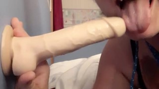 Deepthroating my favorite dildo ❤️