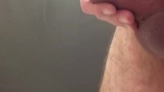 Teasing my dick in a Food Lion Bathroom (2) tiny drop of precum