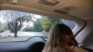Love Picking Him Up from Work / Car Park Risky Public Sex