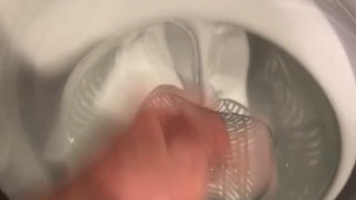 getting my DICK Hard at the PUBLIC URINAL