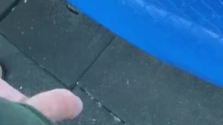 Asher Devin Takes a Piss On a City Rooftop