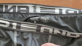 Cumshot on Dirty Boxer Briefs 