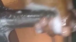 In the shower jerk off