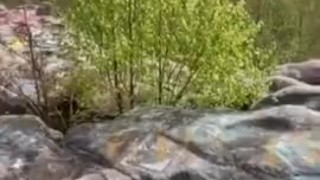 Hung Black Guy Destroys Little White Twink Hole Outdoors In The Open 