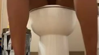 Sitting on the Toilet