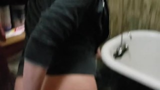 Marlee Powdering Her Booty And Showing Off Her Tits