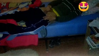 Masturbación masculina termina bien 