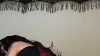 Hot Goth Latina twerking