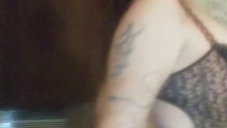 Spun tattooed amateur couple play with each other. Sunshyne sucks and fucks BWC