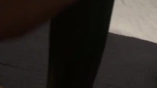 Fucking my tiny pussy with a huge cucumber and squirting everywhere while wearing ripped pantyhose