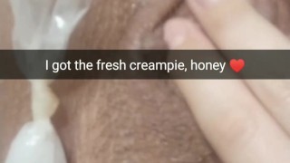 My wife send me this after bareback with her lover! BTW she is fertile as fuck!