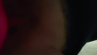 Cell phone POV riding my new dildo