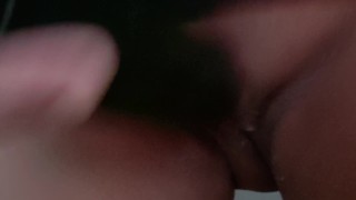 Creampie using cucumber