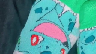 Cute Teen in Pokemon Socks