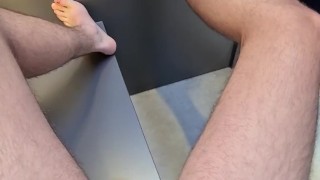 Masturbating in the changin room and hall | very risky