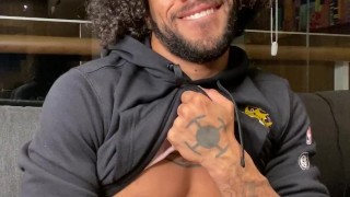 showing my big monster cock