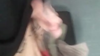 Solo jacking off tease