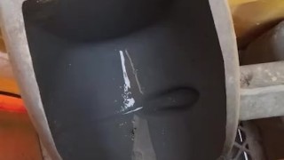 Just pissing in the porta potty at Kroger after Hurricane Laura 