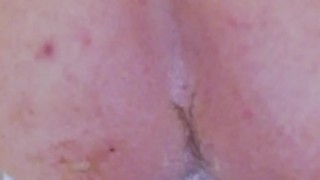 Anal Balls and messy cream enema 