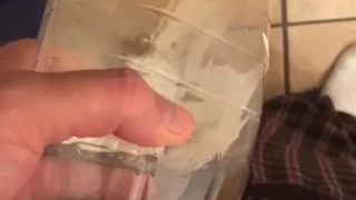 Peeing is n a bottle