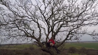 Flashing My Pussy Up In A Tree