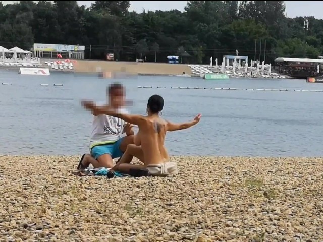 Beach Massage Nude Video - Milf Lilly Naked on Public Beach Got Oil Massage From Stranger - Free Porn  Videos - YouPorn