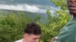 Twink Sucks BBC Outside In The Open