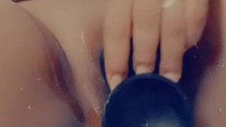Bbc dildo stretches my fat pussy