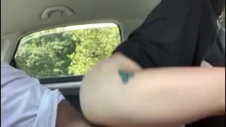 Good Pussy In The Car. We got Caught!