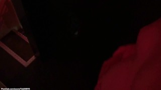 ACD01 Clip: Streaking naked through porn cinema Kinohole Cologne, getting caught