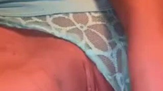 Sexy Latina uses toy to play with herself for the first time