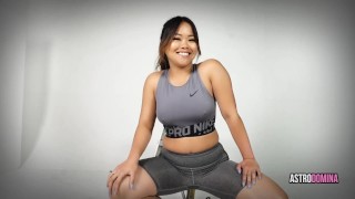 ASIAN DOM ASTRODOMINA GYM ASS WORSHIP - POV YOGA PANTS