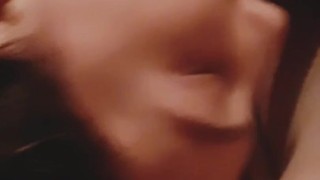 This bitch will suck cock all night long