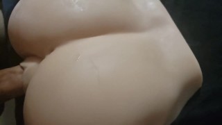 Fucking my fake pussy