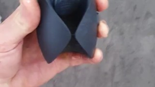 Fucking TIGHT FLESHLIGHT Then HUGE CUM from Cock Vibrator - (AMAZING ORGASM) - EROTIC ERUPTIONS
