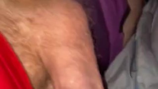 Desperate undercover secret wank in tent. Family nearby. Risky hot wank