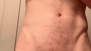 Playing around before shower 